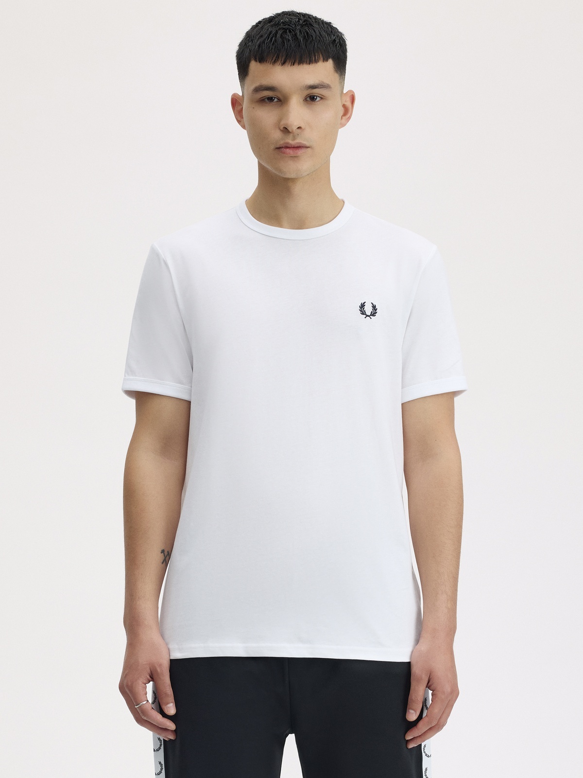 Fred Perry Ringer Tee White