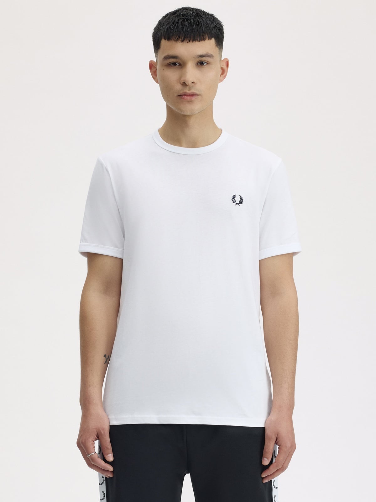 Fred Perry Ringer Tee White