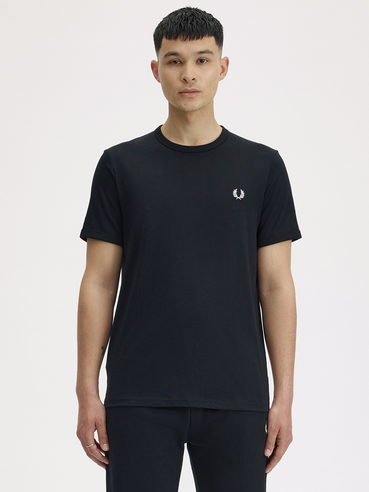 Fred Perry Ringer Tee Black