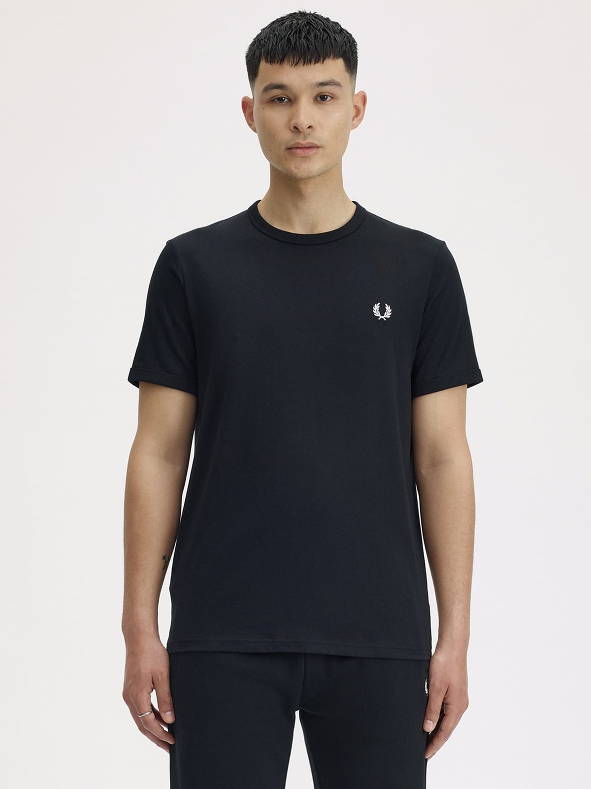 Fred Perry Ringer Tee Black