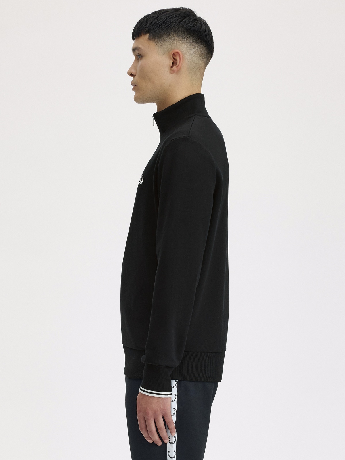 Fred Perry Half-Zip Sweat Black
