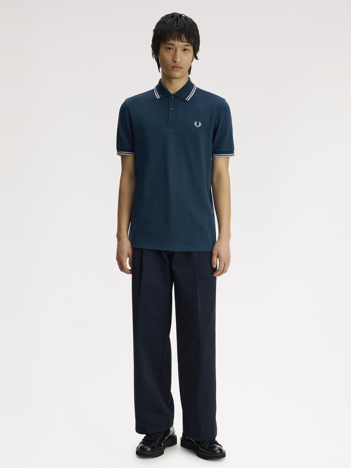Fred Perry Twin Tipped Polo Blå
