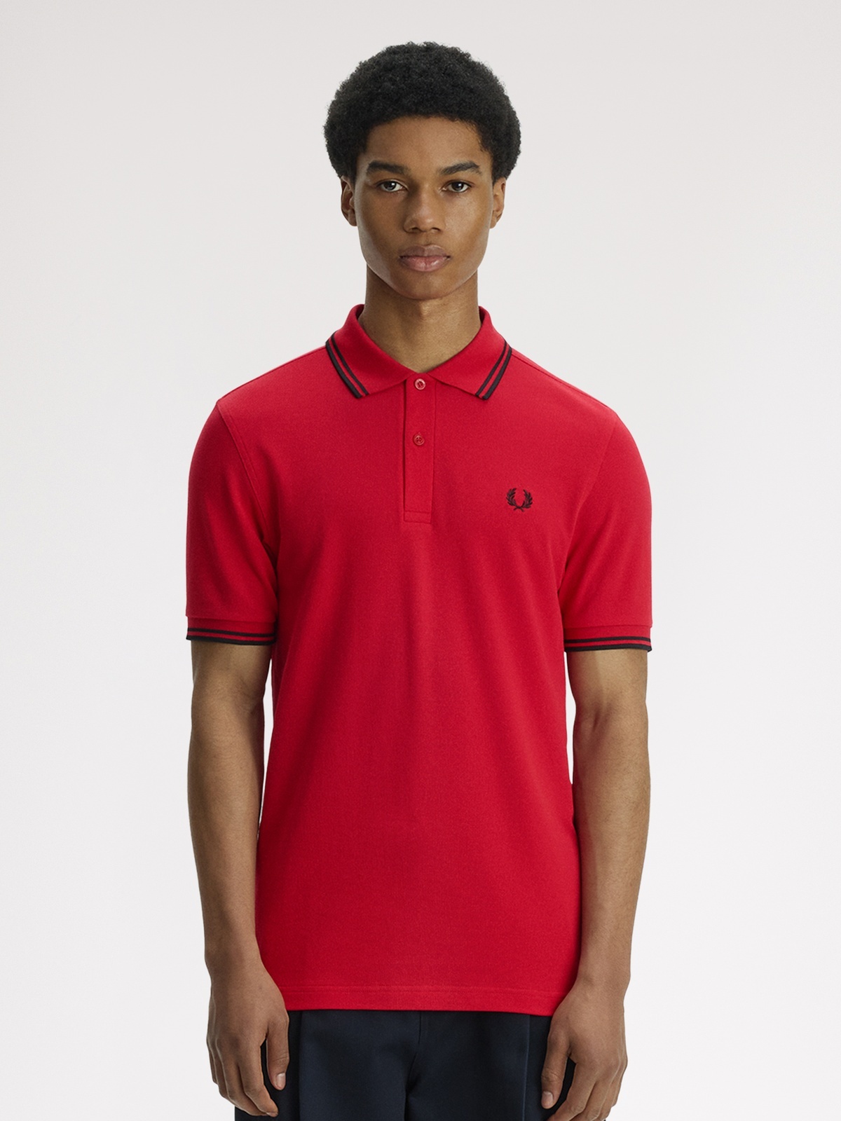 Fred Perry Twin Tipped Polo Rød