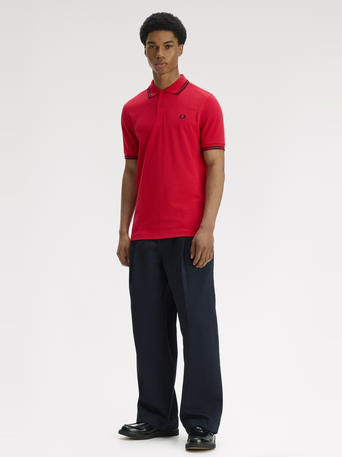 Fred Perry Twin Tipped Polo Rød