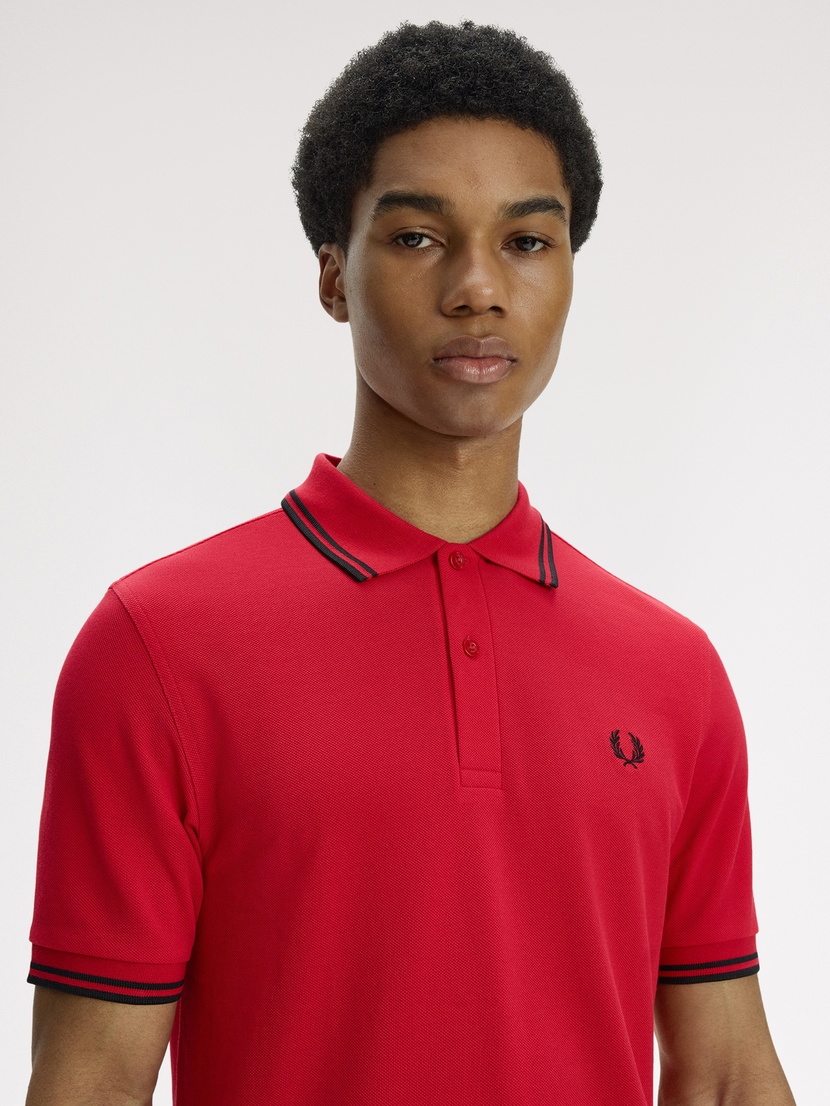 Fred Perry Twin Tipped Polo Rød