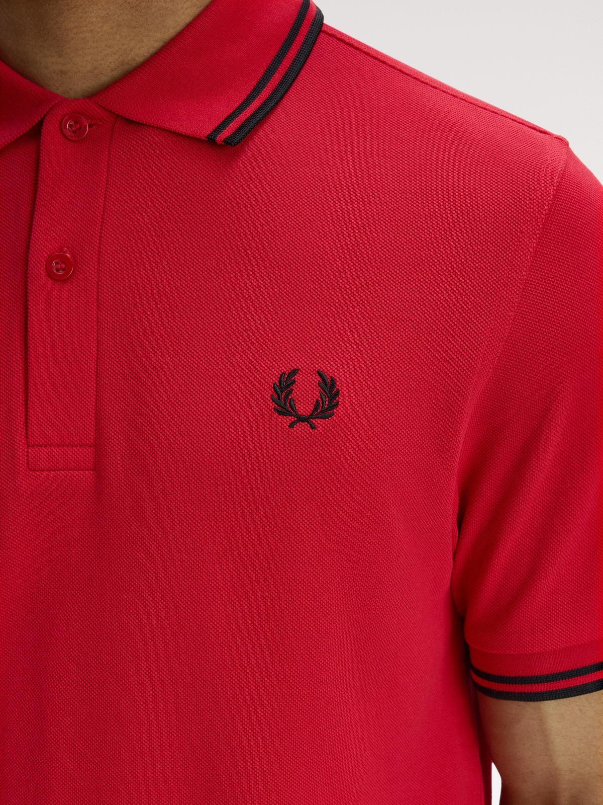 Fred Perry Twin Tipped Polo Rød