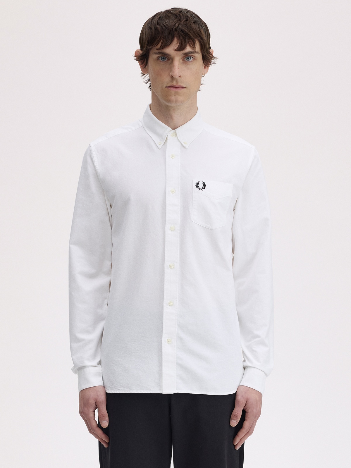 Fred Perry Oxford Shirt White