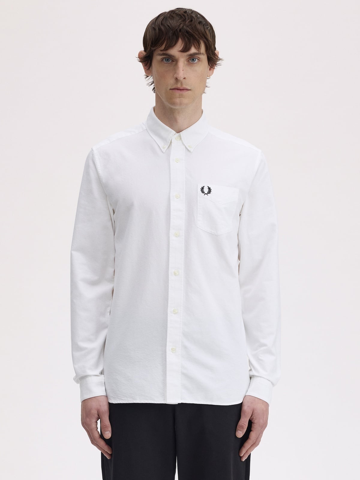 Fred Perry Oxford Shirt White