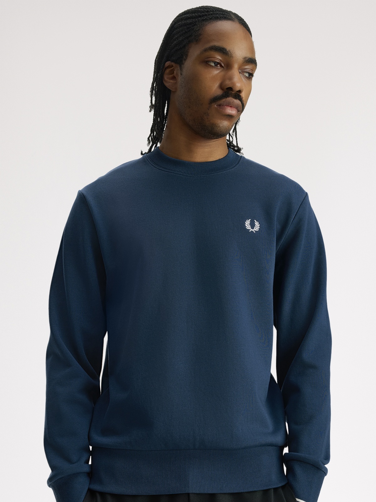 Fred Perry Classic Crew Neck Blå