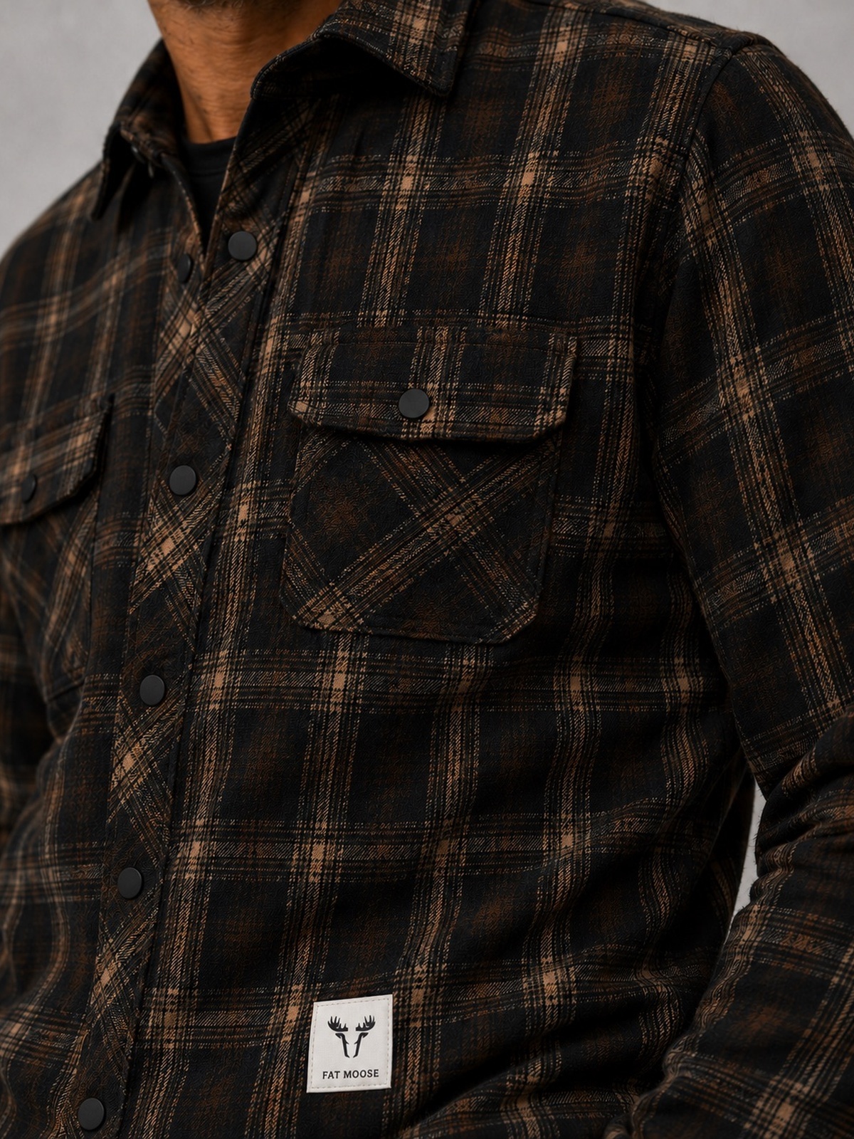 Fat Moose New Adrian Cotton Check Shirt Grønn