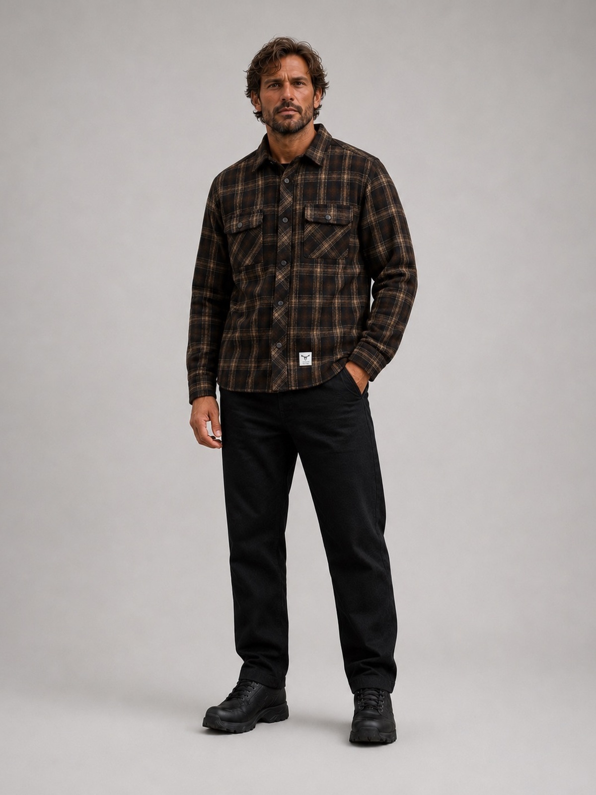 Fat Moose New Adrian Cotton Check Shirt Grønn