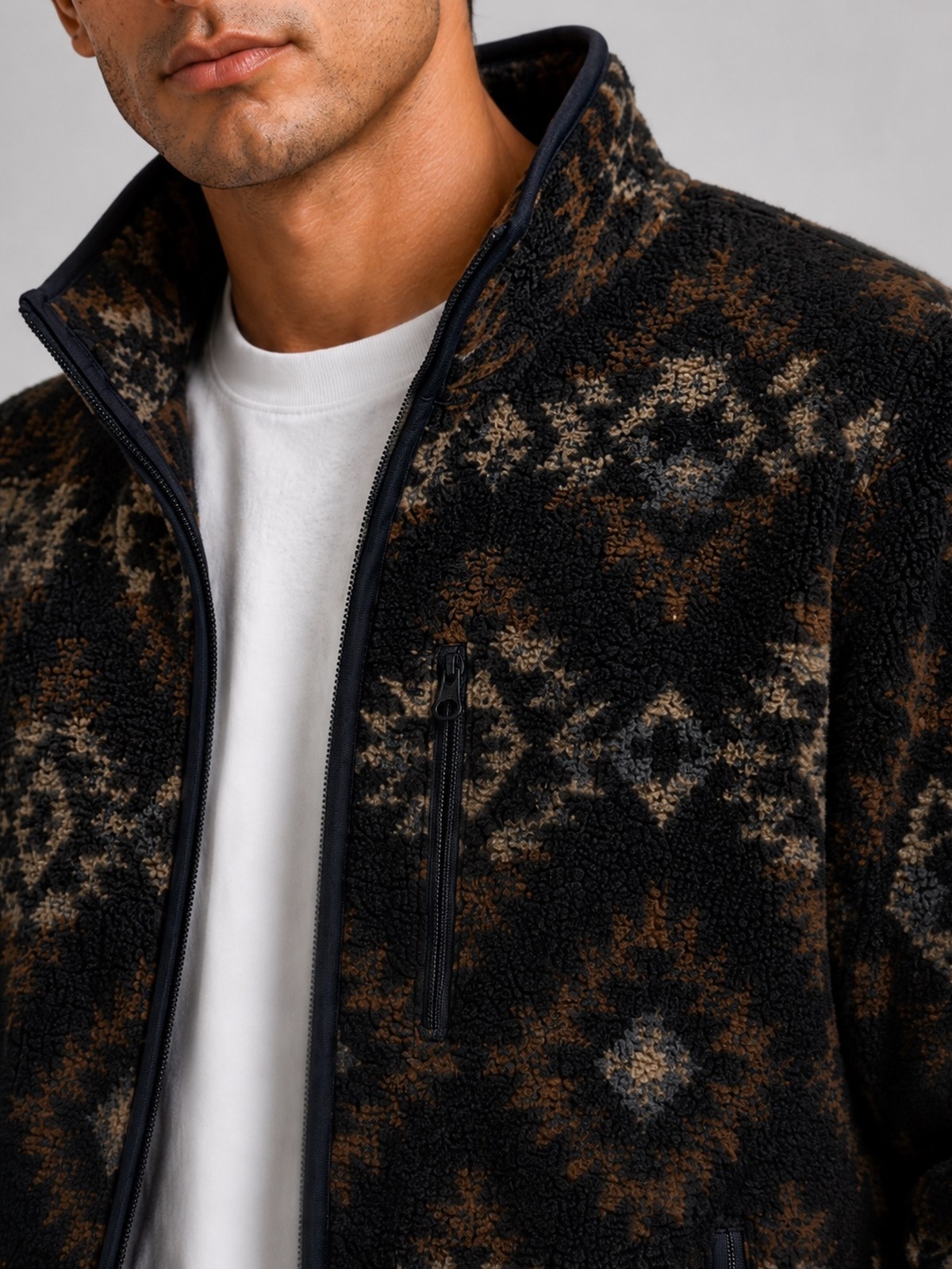 Fat Moose AZ Fleece Jacket Blå