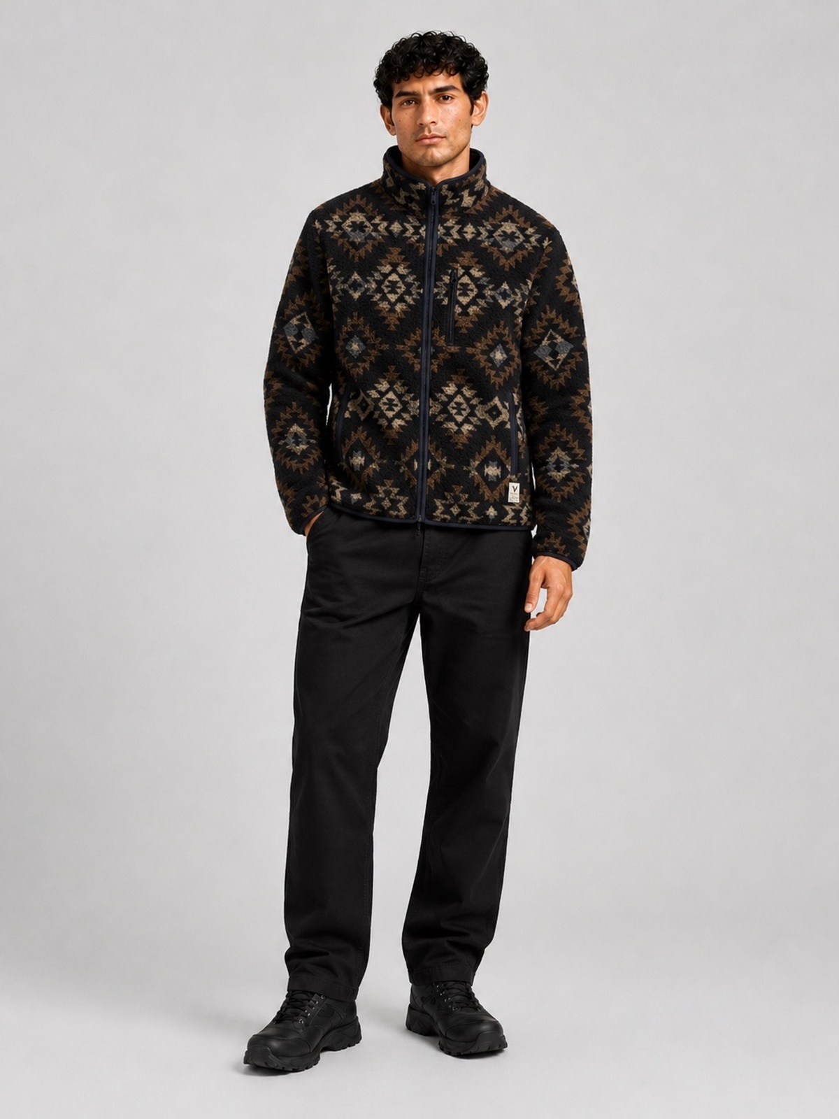 Fat Moose AZ Fleece Jacket Blå