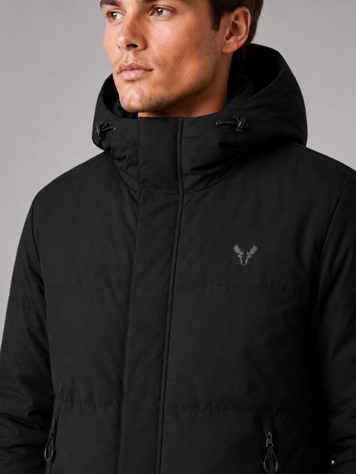 Fat Moose Storm Long Jacket Sort