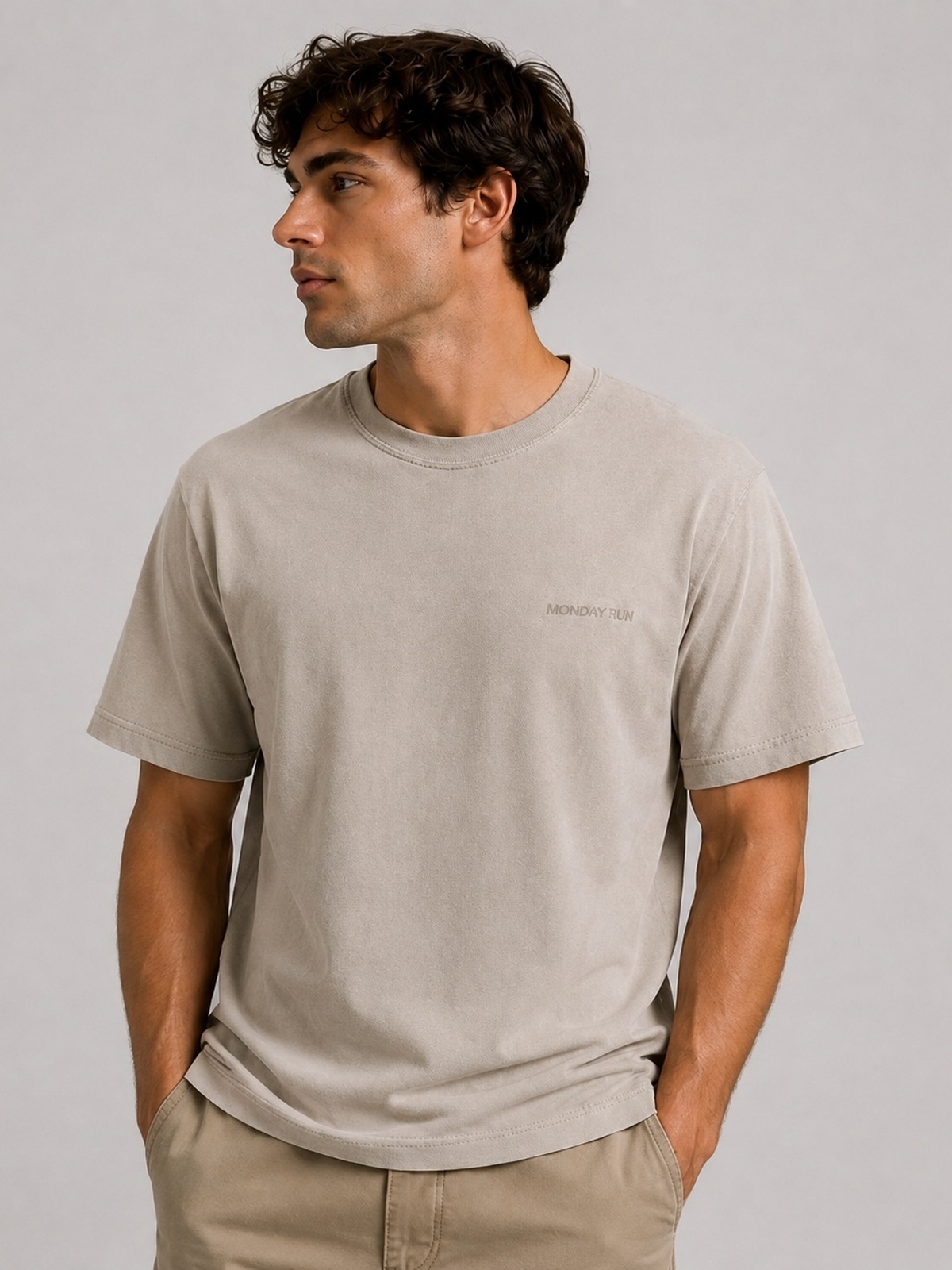 Fat Moose Midnight Sun Organic T-Shirt Grå