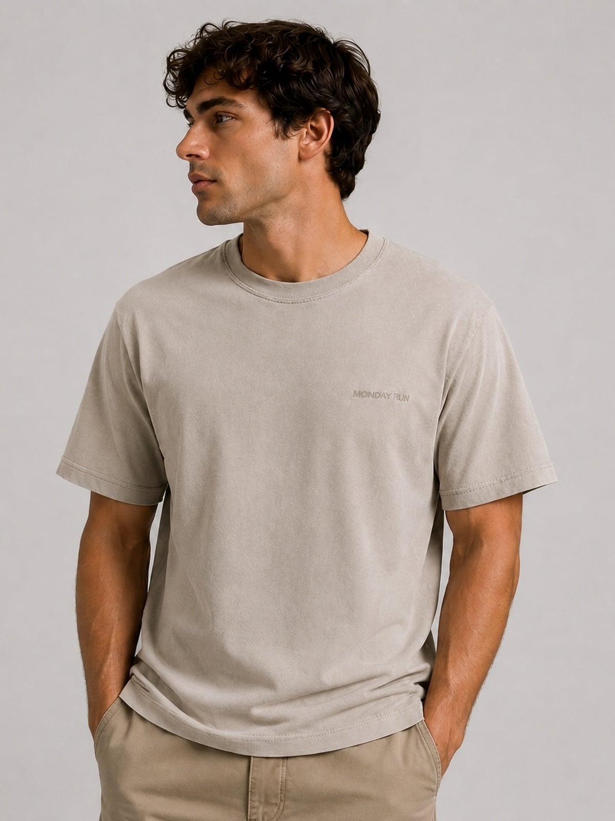 Fat Moose Midnight Sun Organic T-Shirt Grå