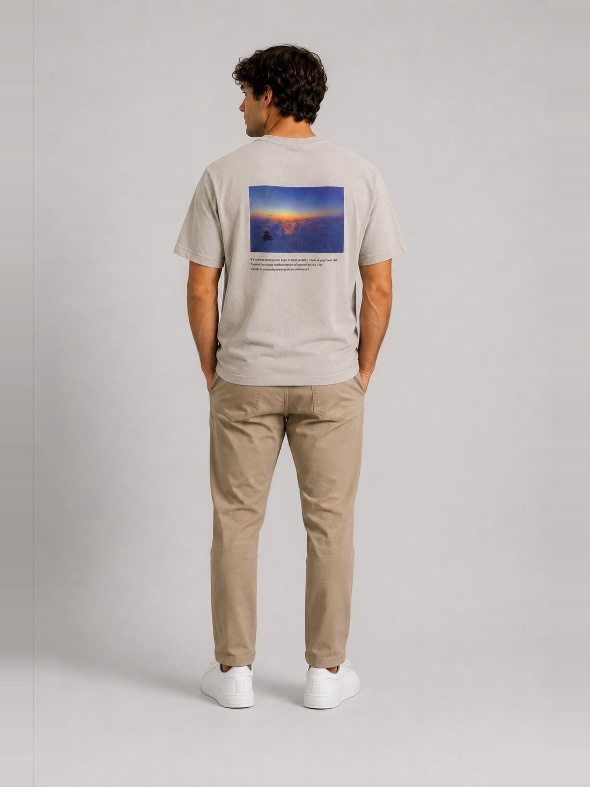 Fat Moose Midnight Sun Organic T-Shirt Grå