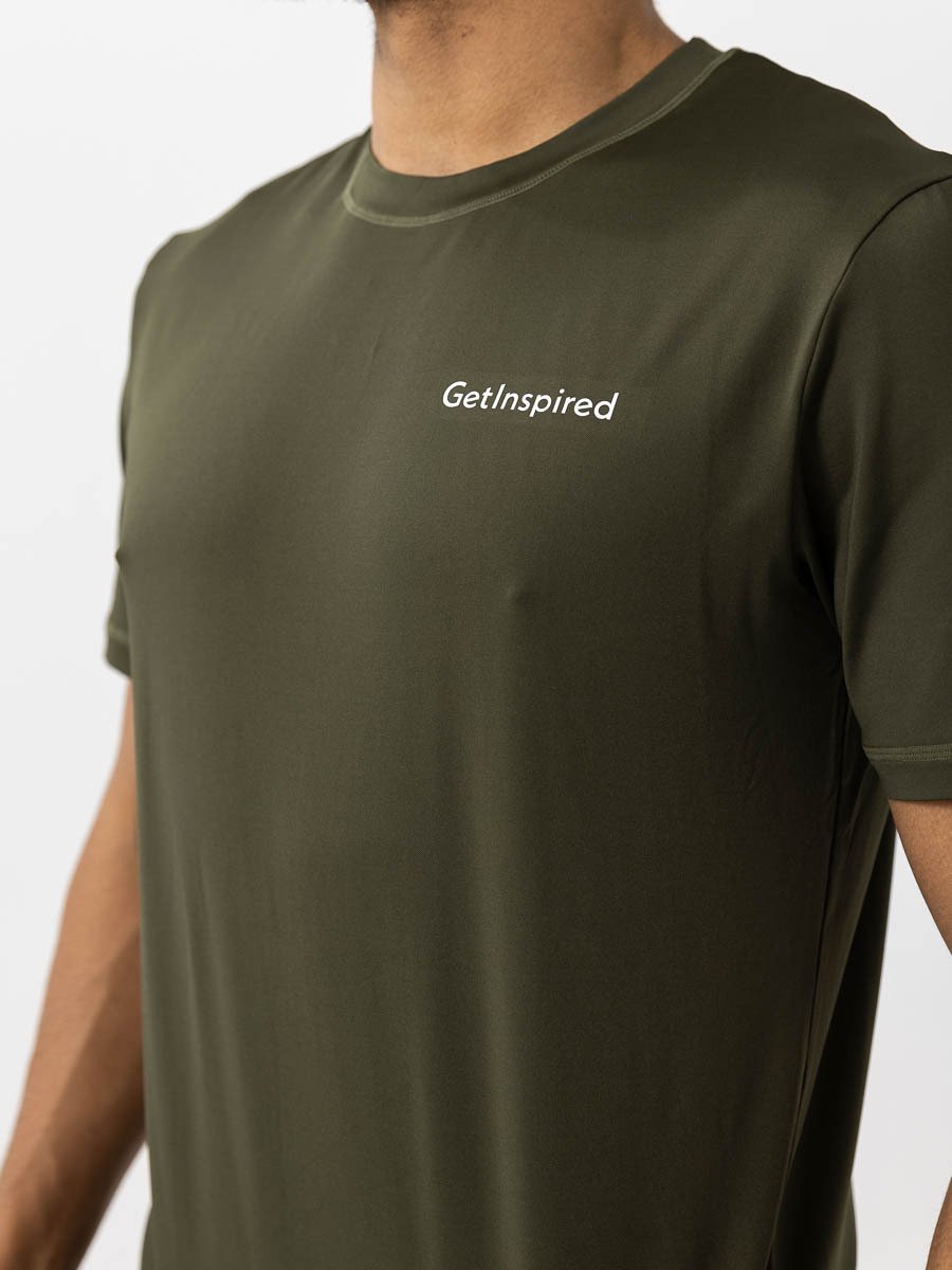 Get Inspired Training Tee Dk Green