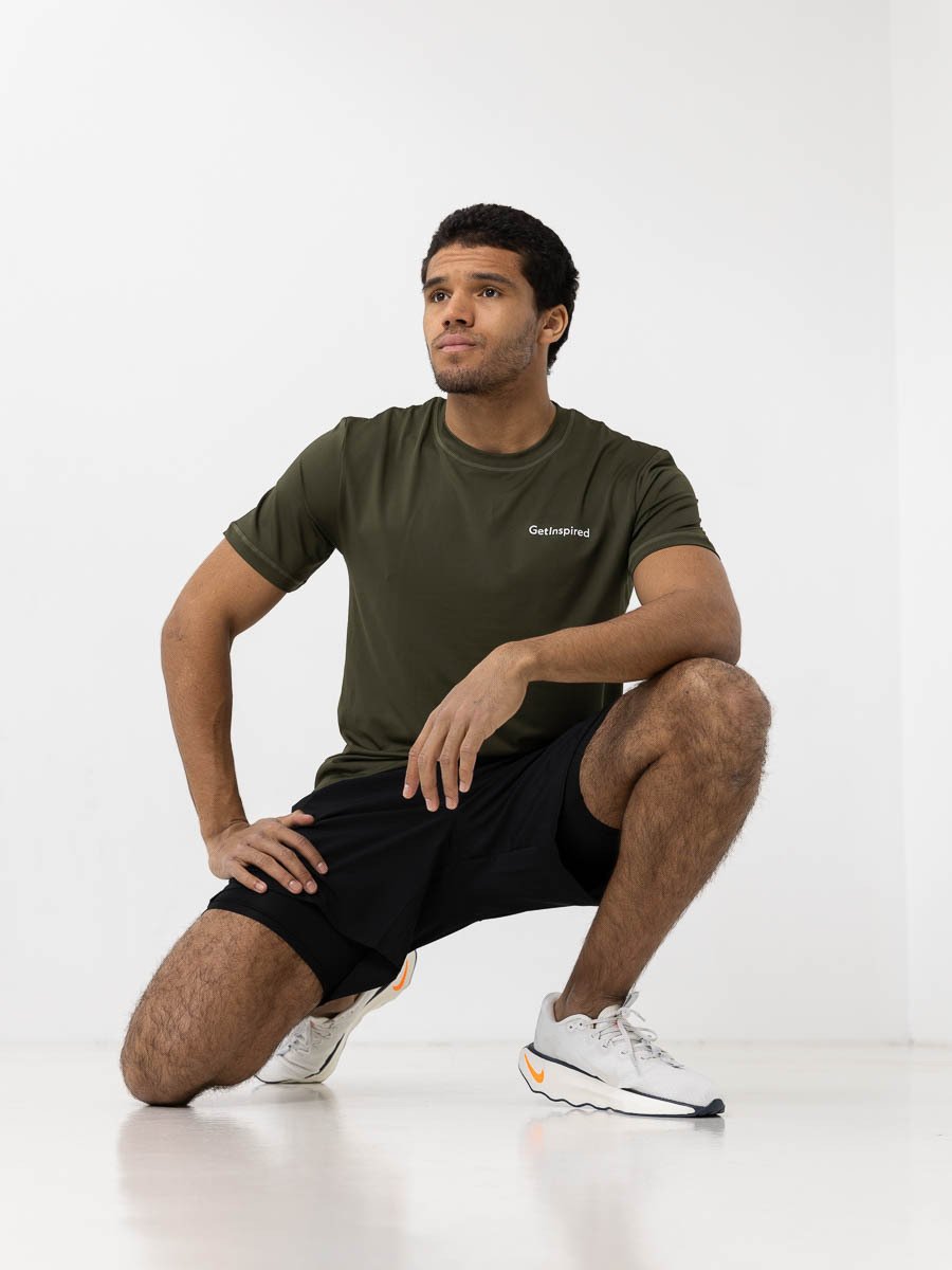 Get Inspired Training Tee Dk Green