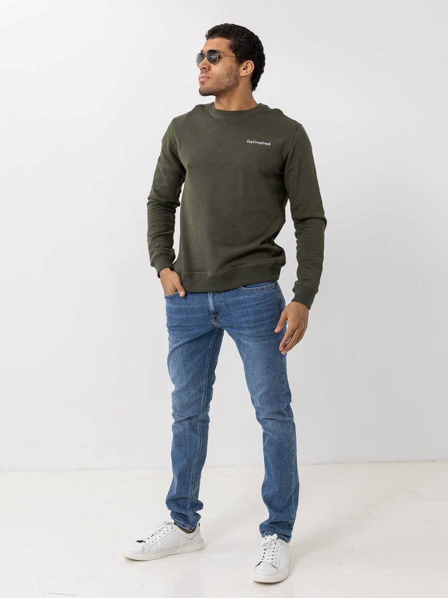 Get Inspired Crewneck Dk Green
