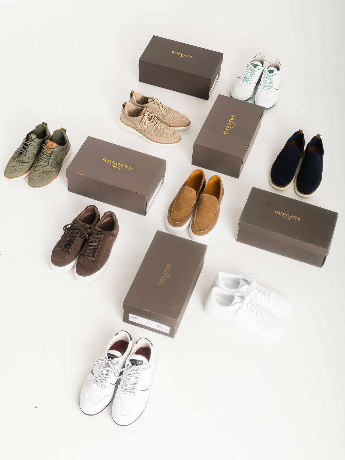 Gregers Clay Leather White Blue