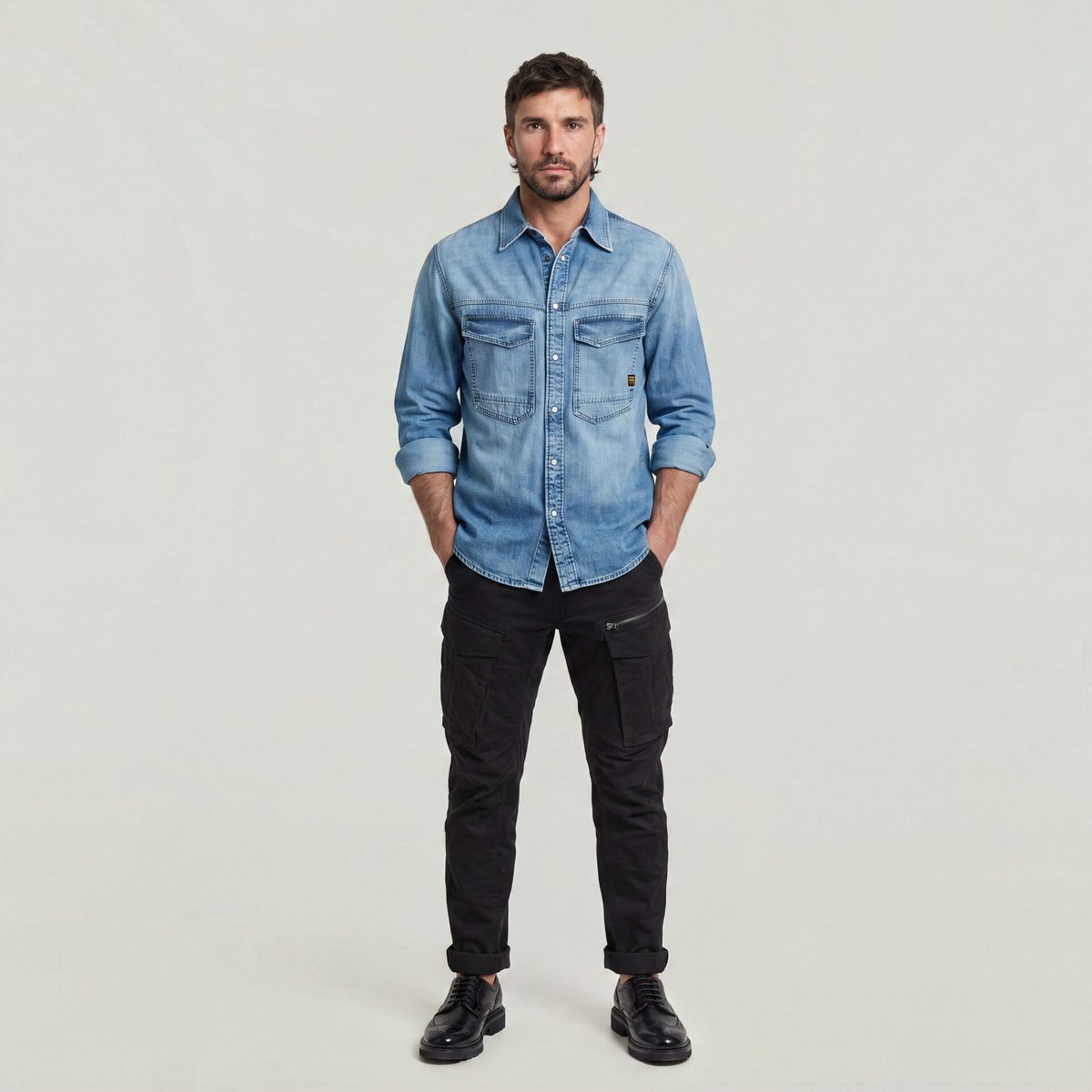 G-STAR Rovic Zip 3D Regular Tapered Black