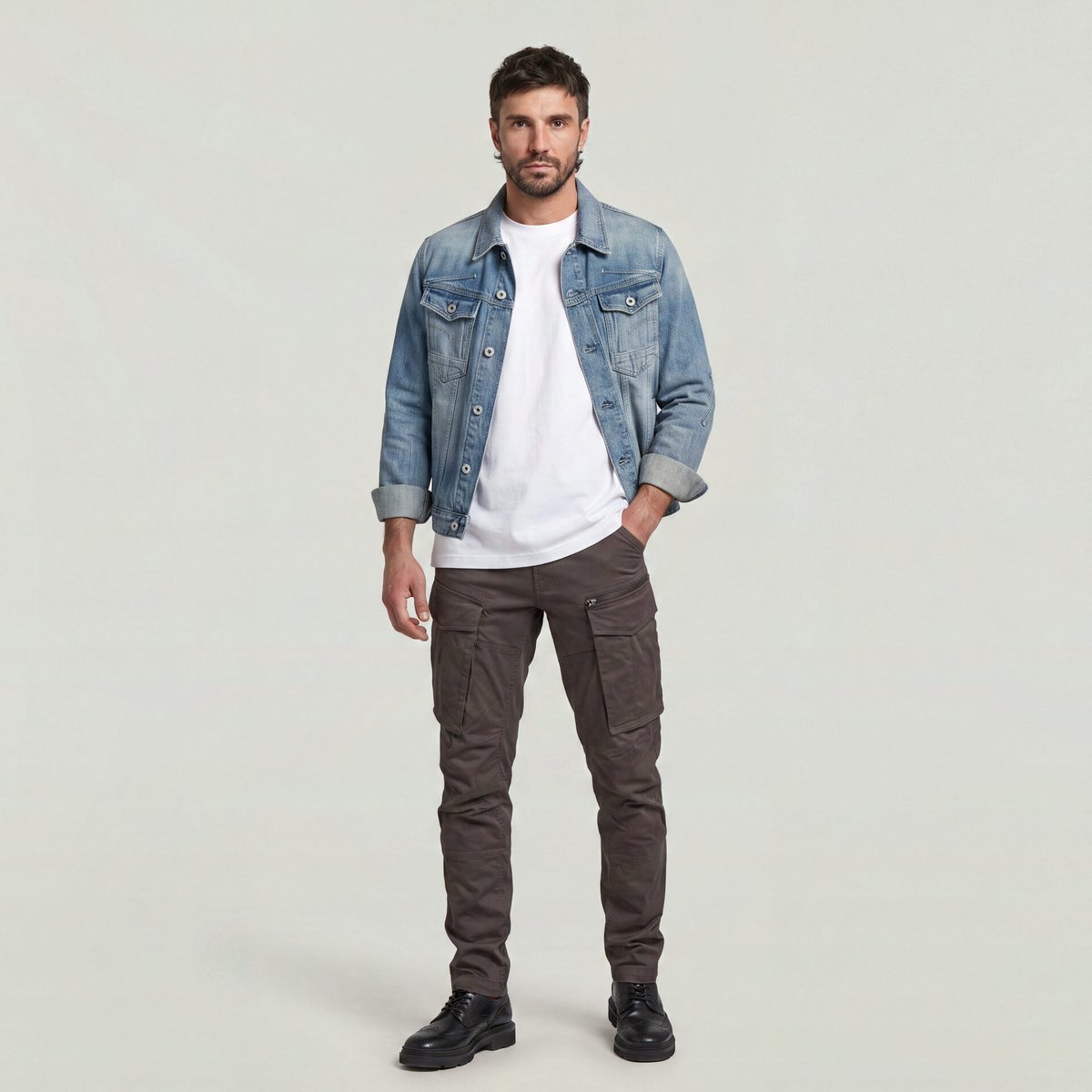 G-STAR Rovic Zip 3D Regular Tapered Grå