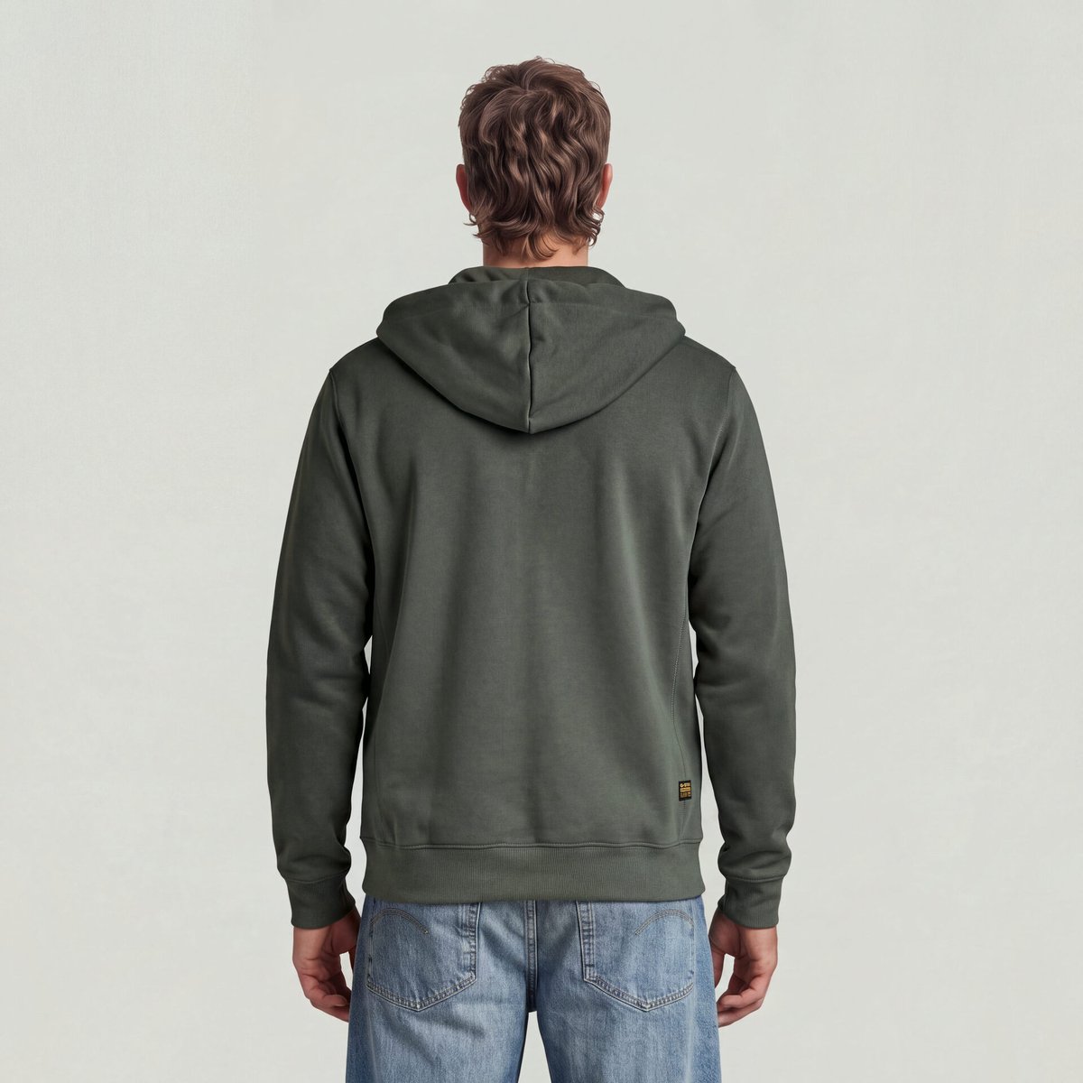 G-STAR Premium Core Hooded Zip Sweat Grey