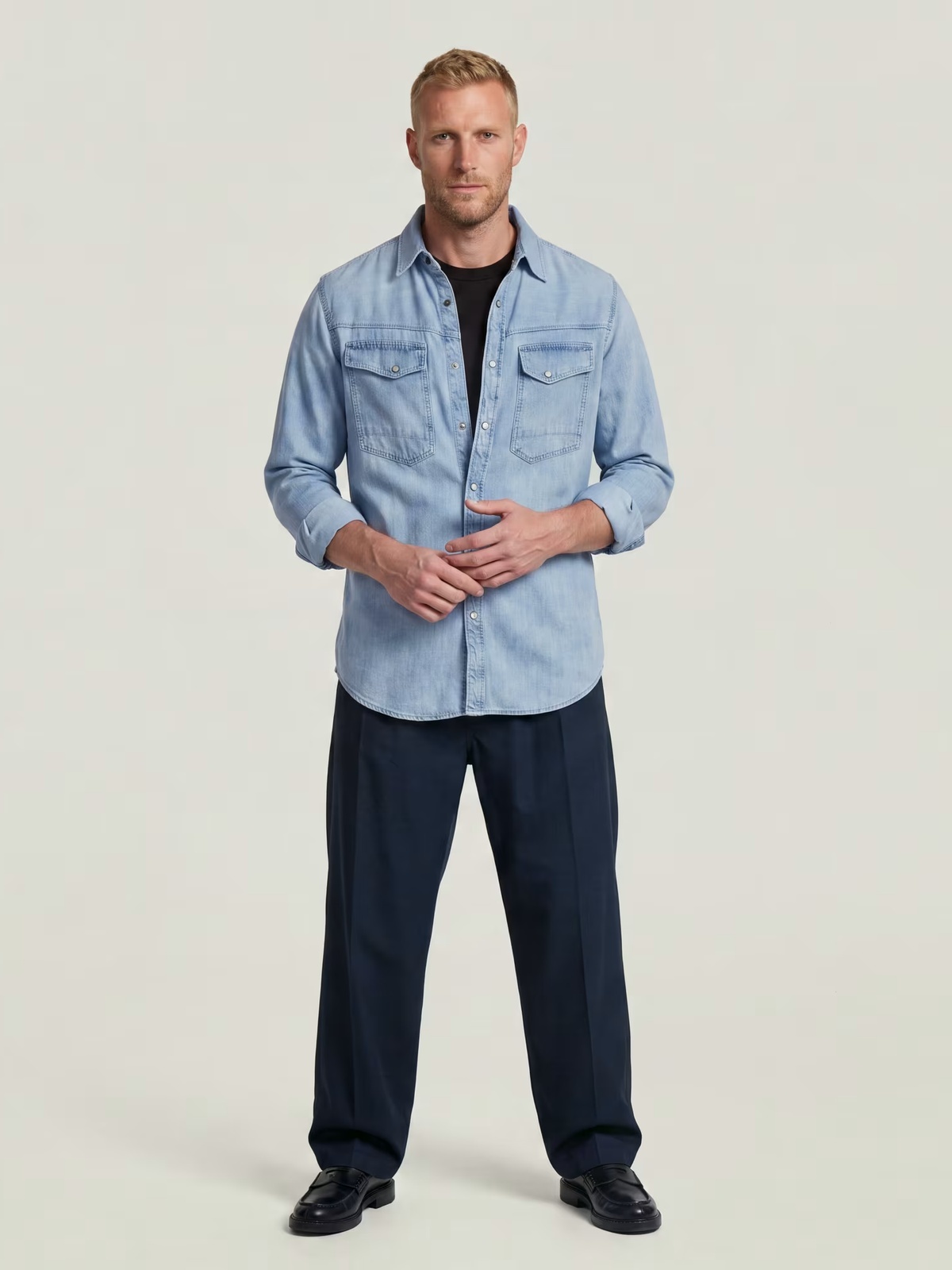 G-STAR Dakota Slim Shirt Light Blue