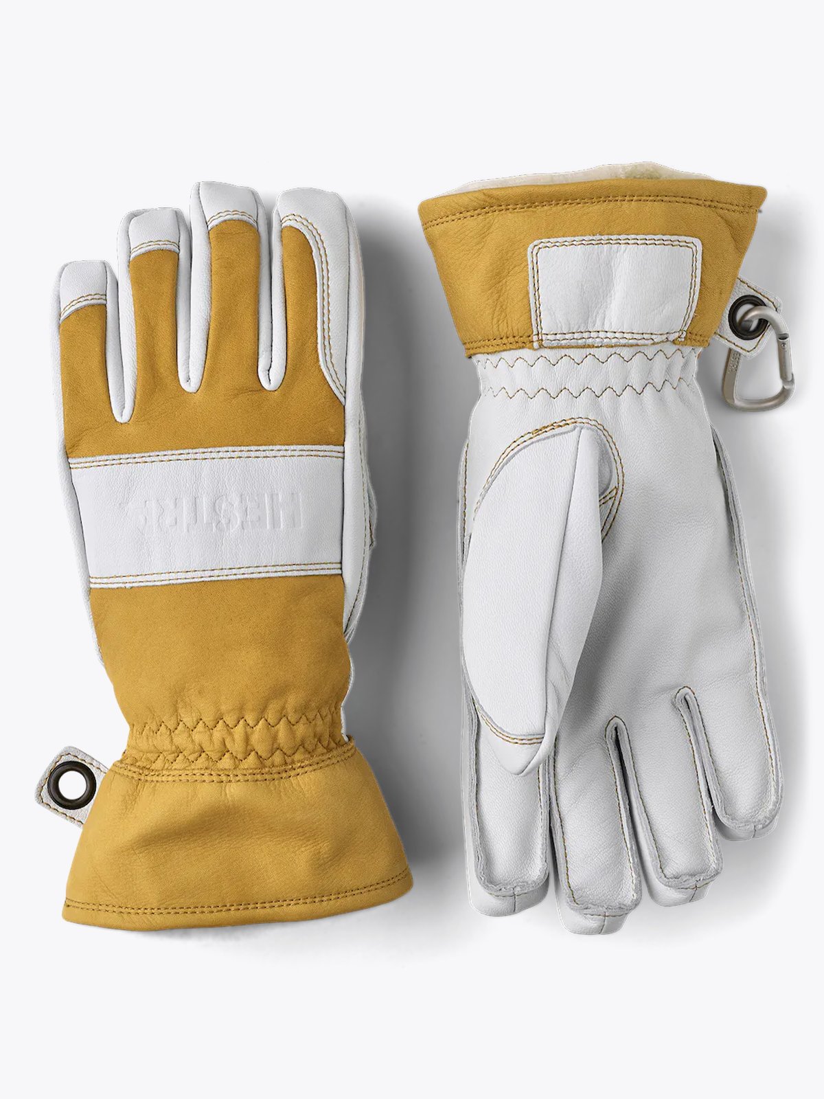 Hestra Fält Guide Glove - 5 finger Natural Yellow & offwhite