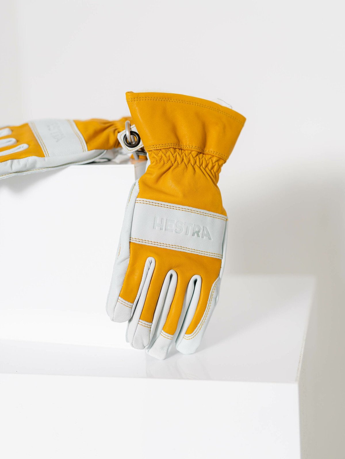 Hestra Fält Guide Glove - 5 finger Natural Yellow & offwhite
