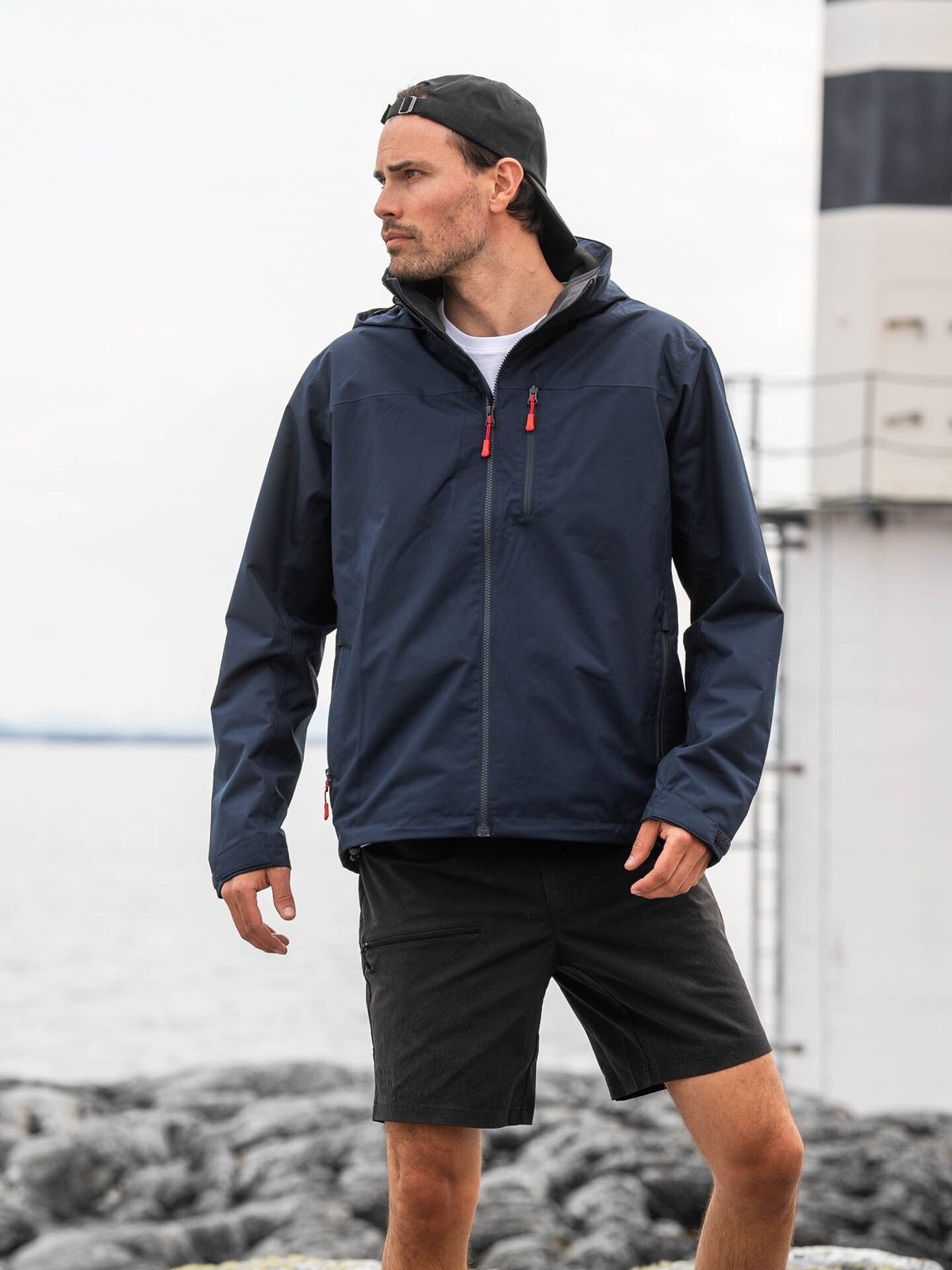 Helly Hansen Crew Hooded Midlayer Jacket 2 Navy