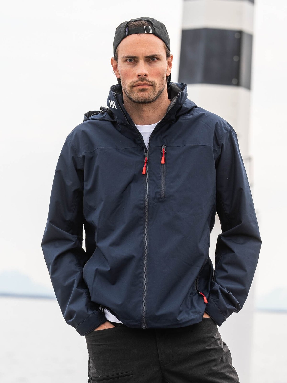 Helly Hansen Crew Hooded Midlayer Jacket 2 Navy