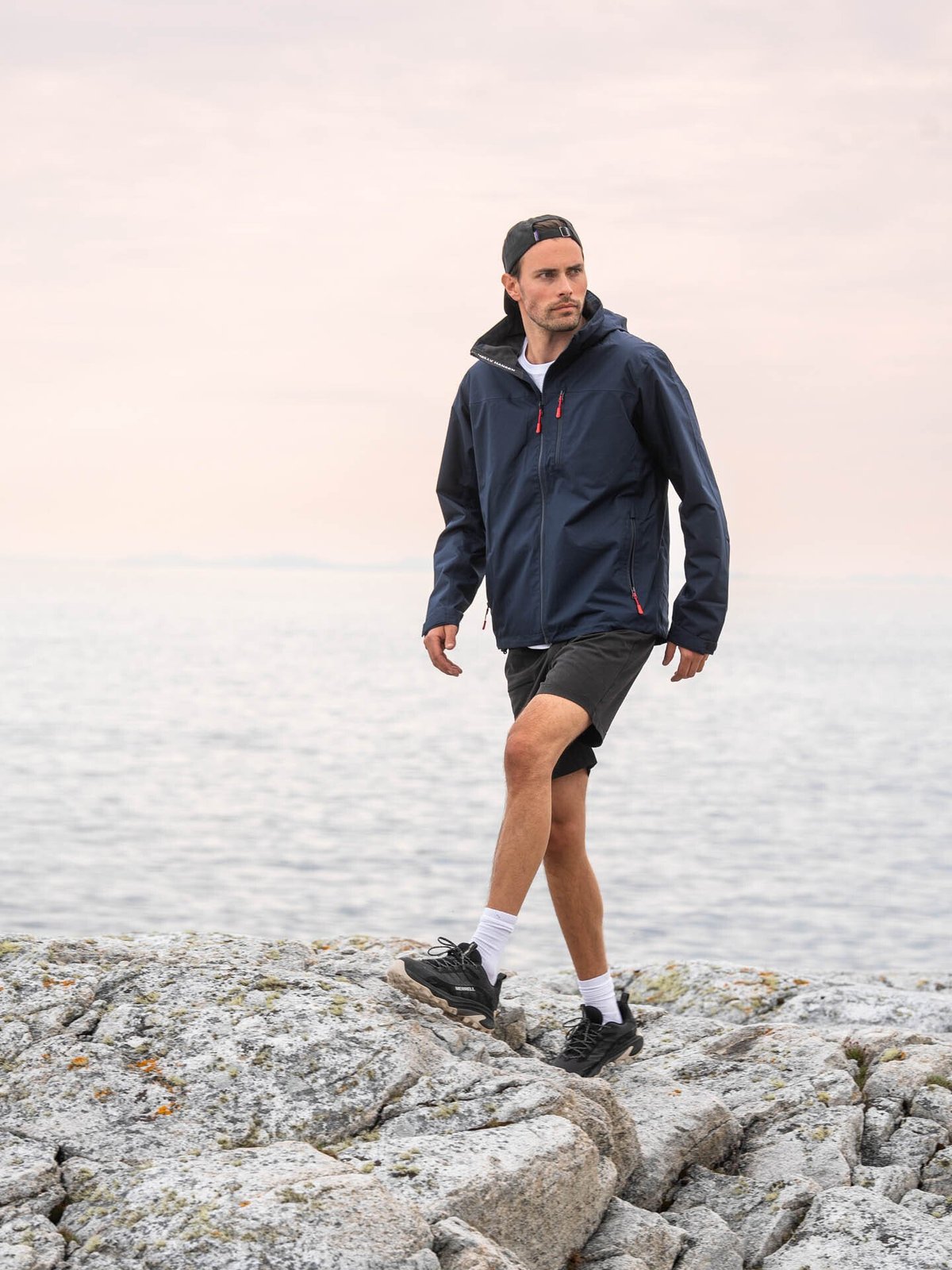 Helly Hansen Crew Hooded Midlayer Jacket 2 Navy