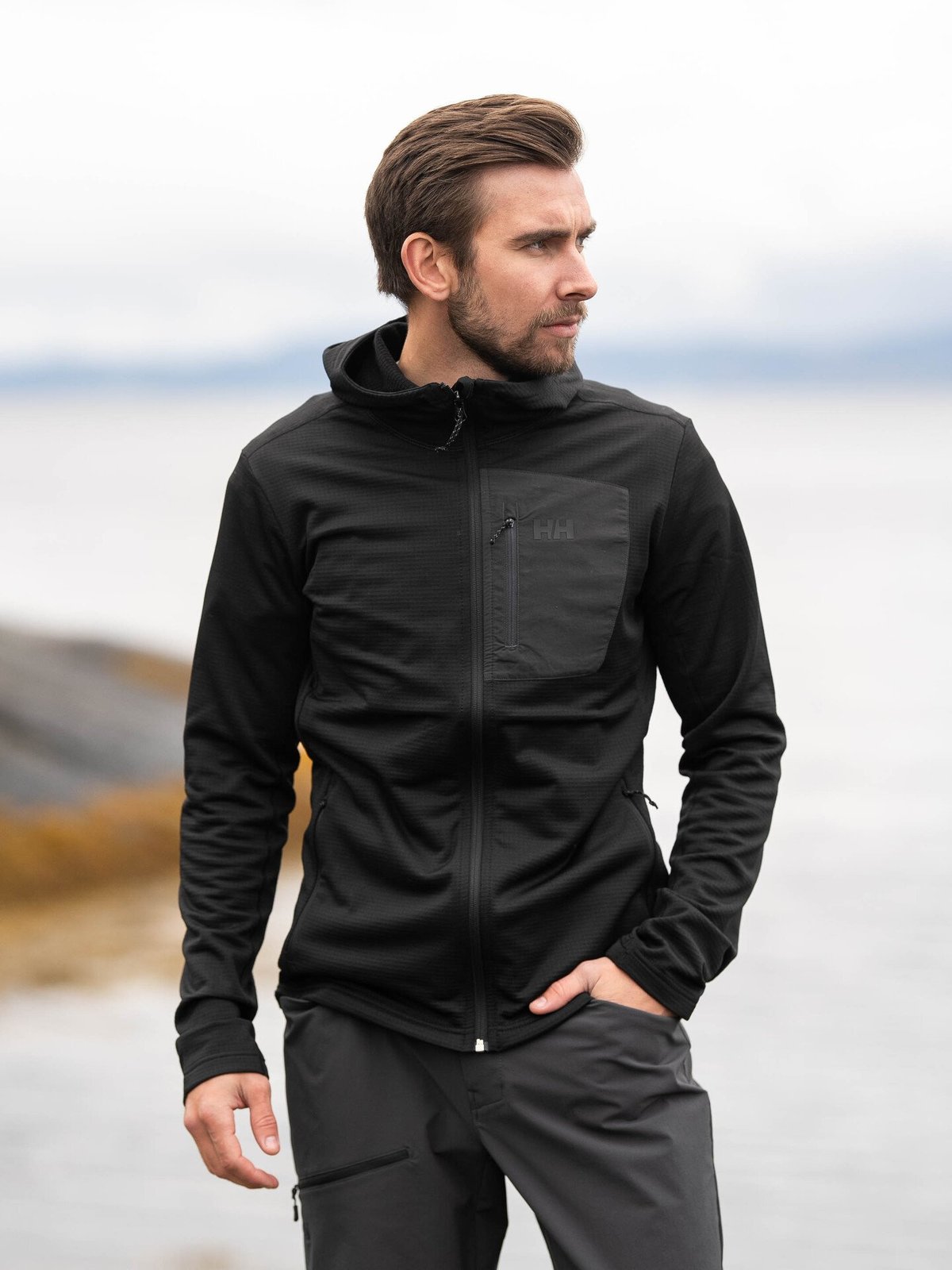 Helly Hansen Versalite Hooded Fleece Jacket Black