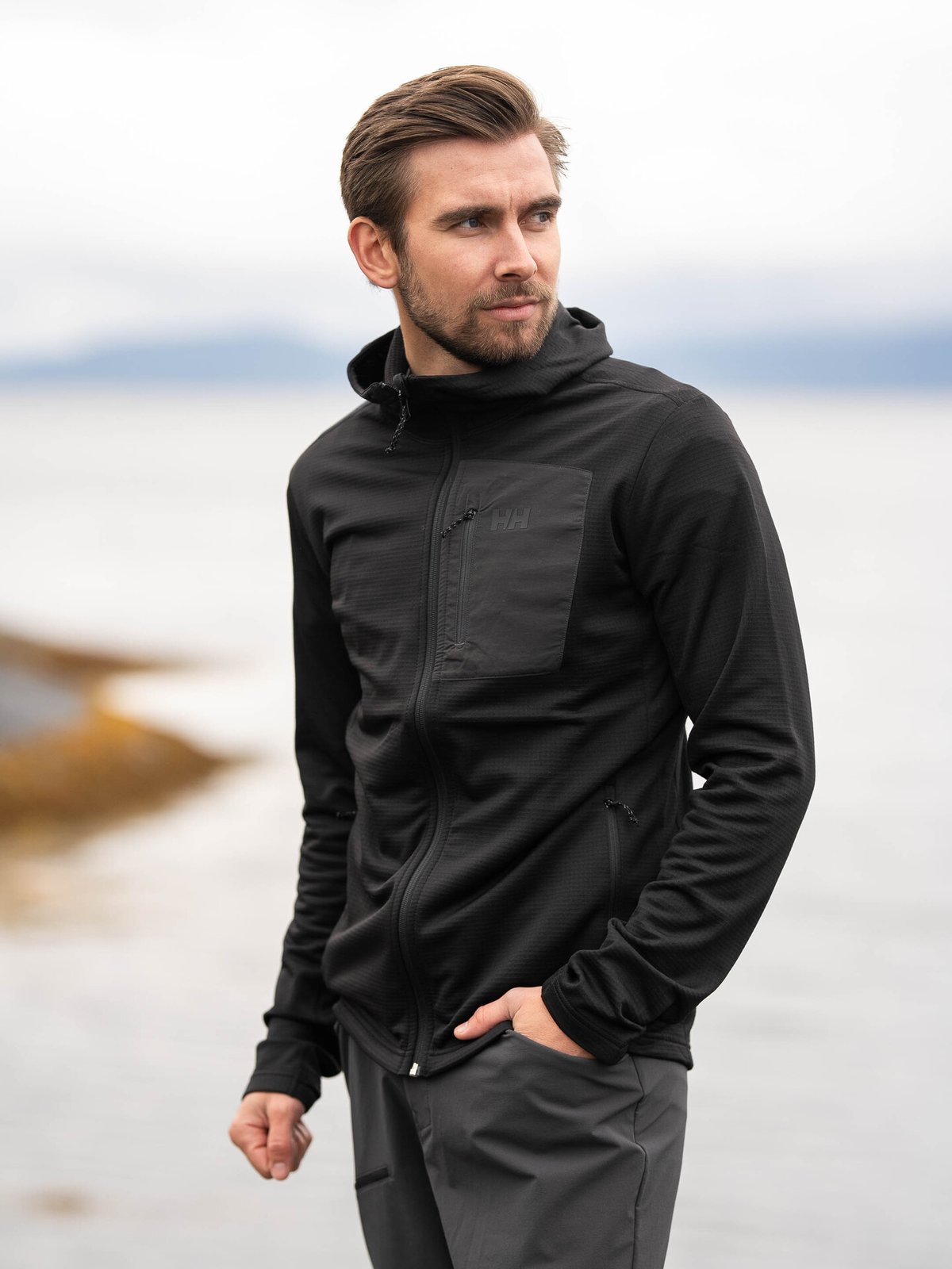 Helly Hansen Versalite Hooded Fleece Jacket Black