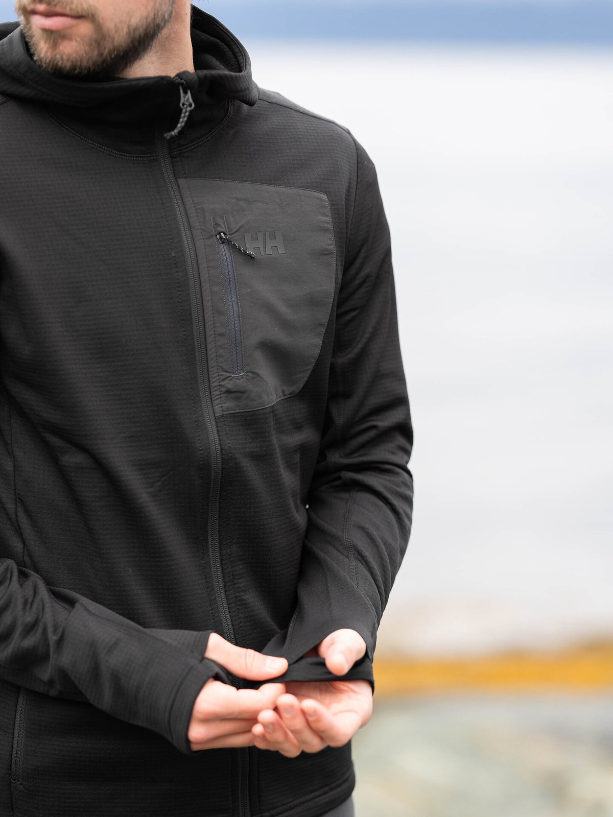 Helly Hansen Versalite Hooded Fleece Jacket Black