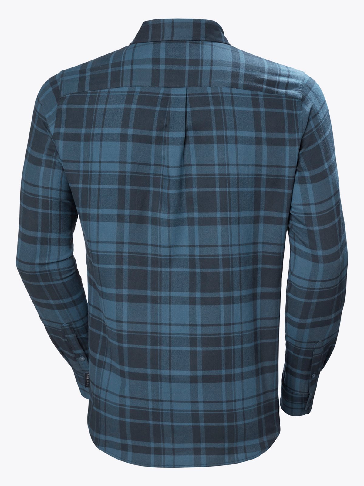 Helly Hansen Lokka Organic Flannel Long Sleeve Shirt Deep Steel Plaid