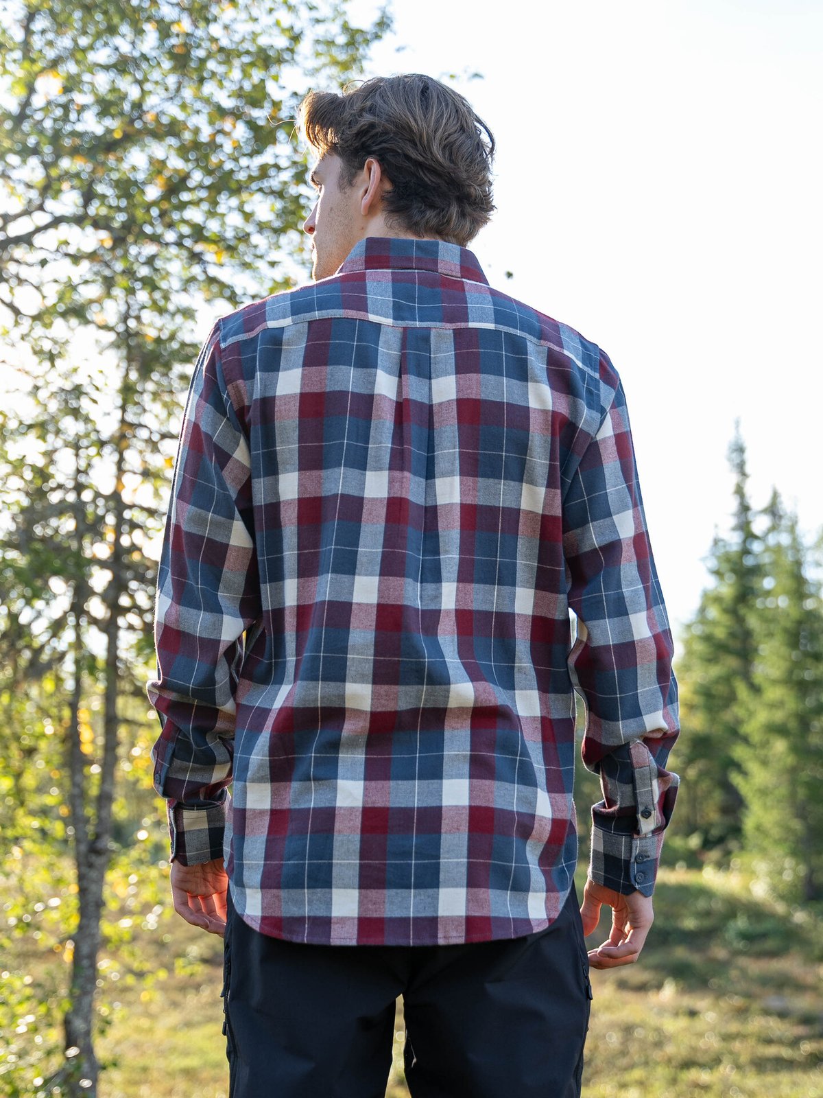 Helly Hansen Lokka Organic Flannel Long Sleeve Shirt Alpine Frost