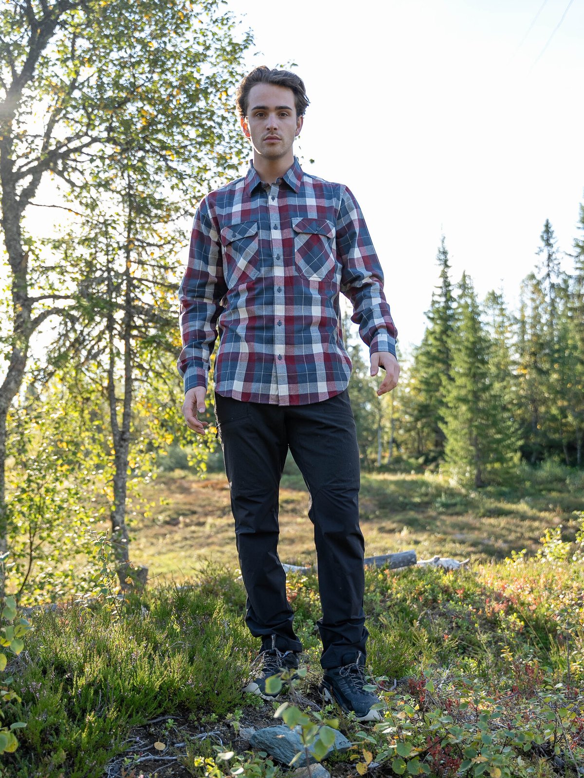 Helly Hansen Lokka Organic Flannel Long Sleeve Shirt Alpine Frost