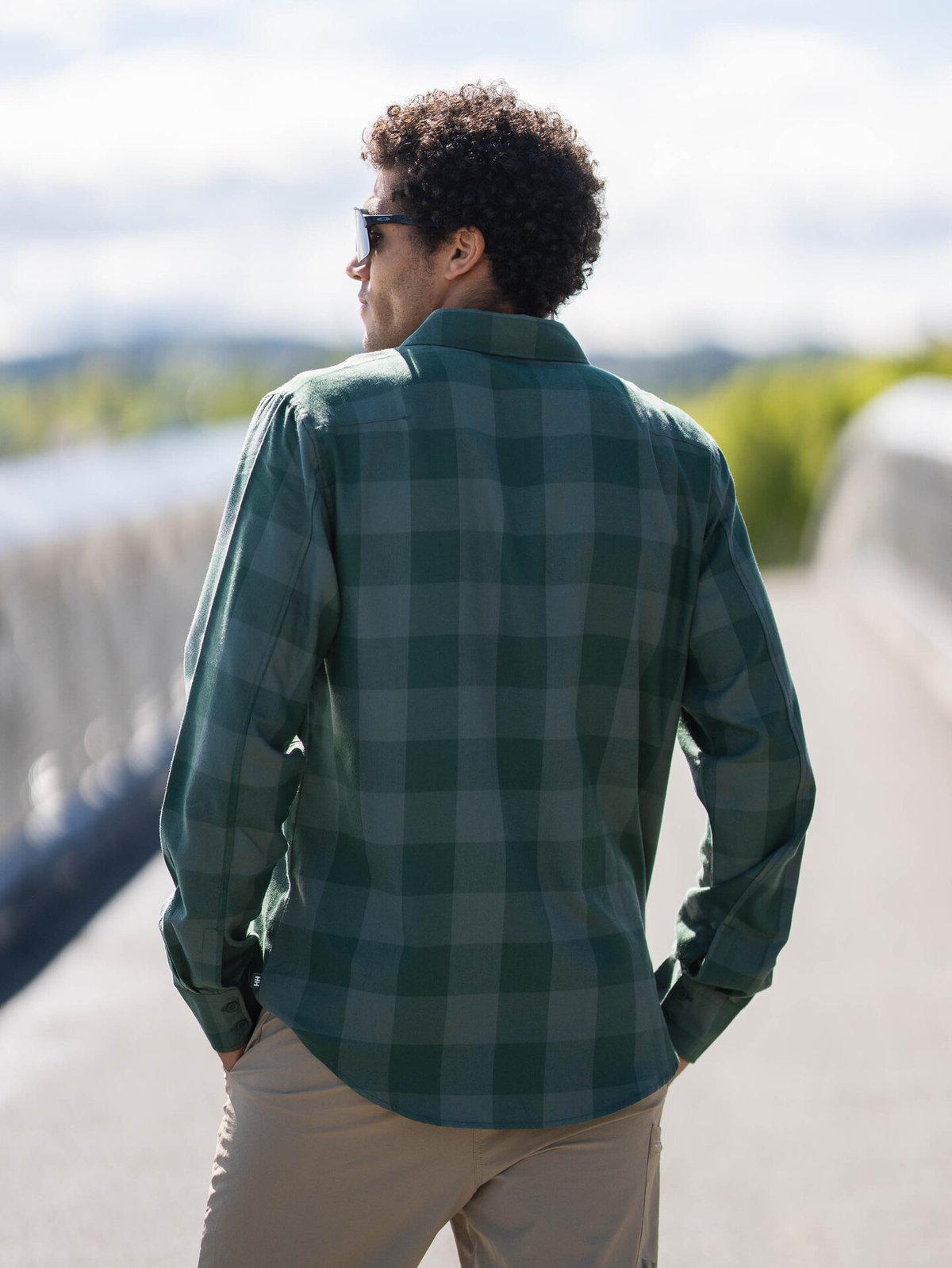 Helly Hansen Aker Flannel Long Sleeve Shirt Jungle Green