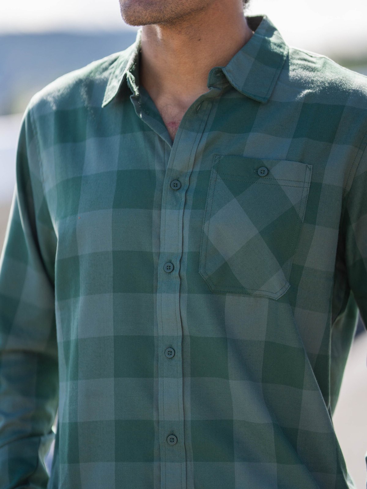 Helly Hansen Aker Flannel Long Sleeve Shirt Jungle Green