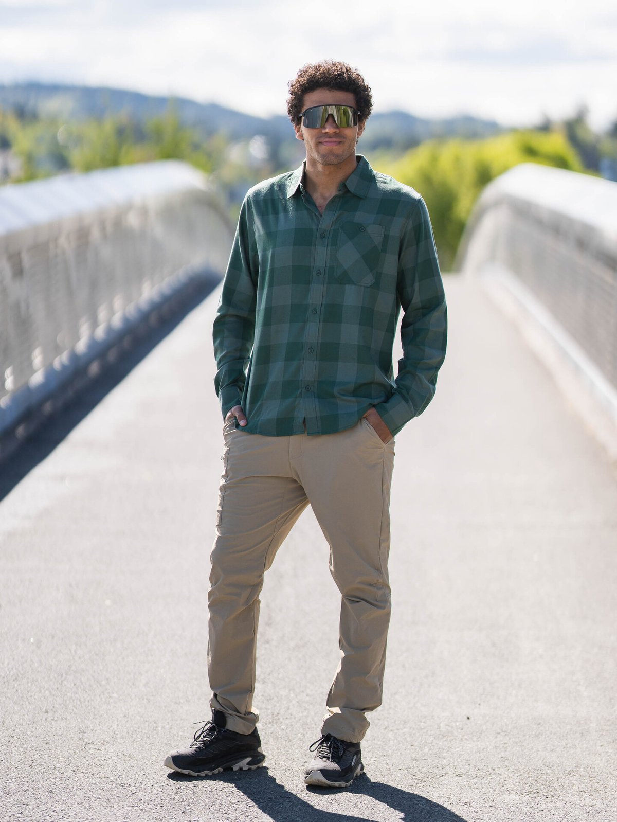 Helly Hansen Aker Flannel Long Sleeve Shirt Jungle Green