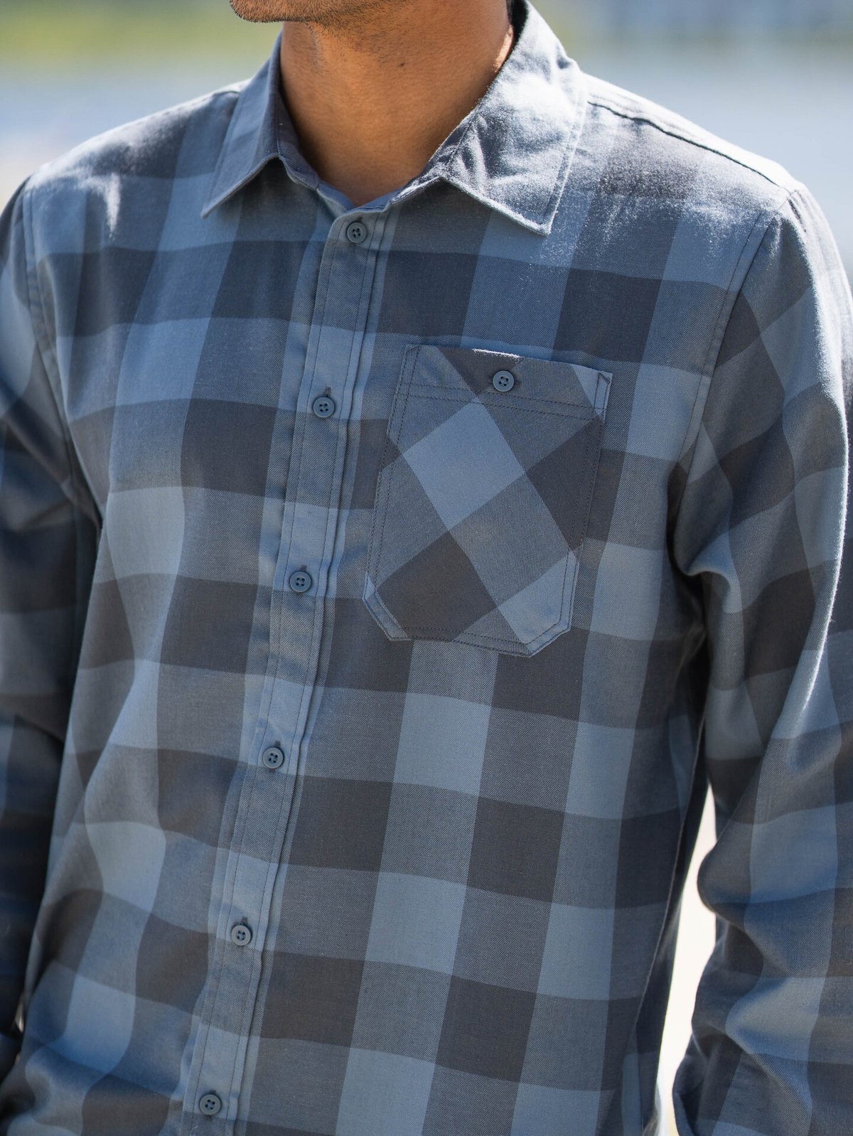 Helly Hansen Aker Flannel Long Sleeve Shirt Washed Navy