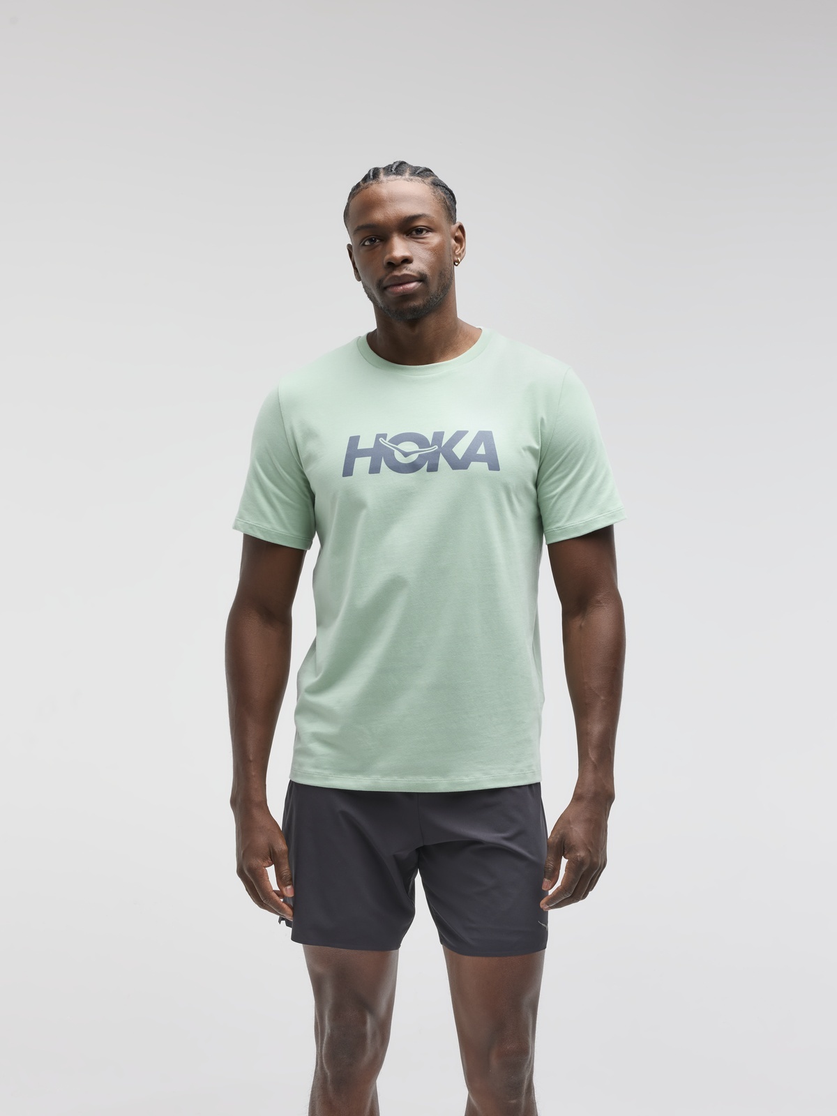 Hoka Core Logo CTN Short Sleeve Tee Grønn