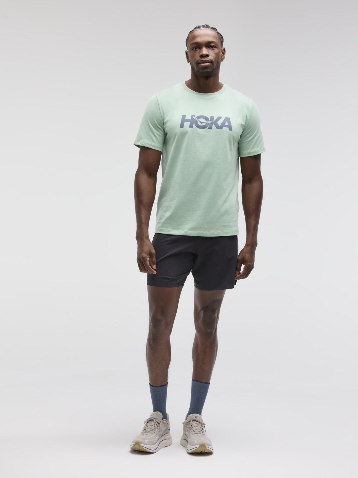 Hoka Core Logo CTN Short Sleeve Tee Grønn