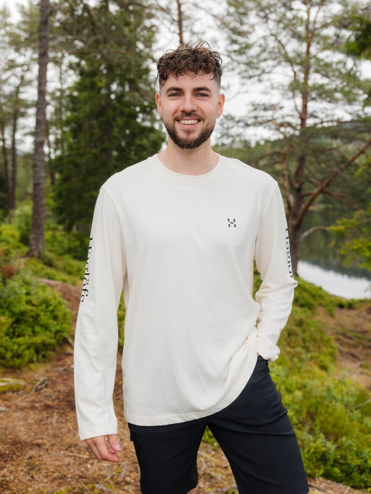 Haglöfs Haglöfs Long Sleeve Tee Men Soft White