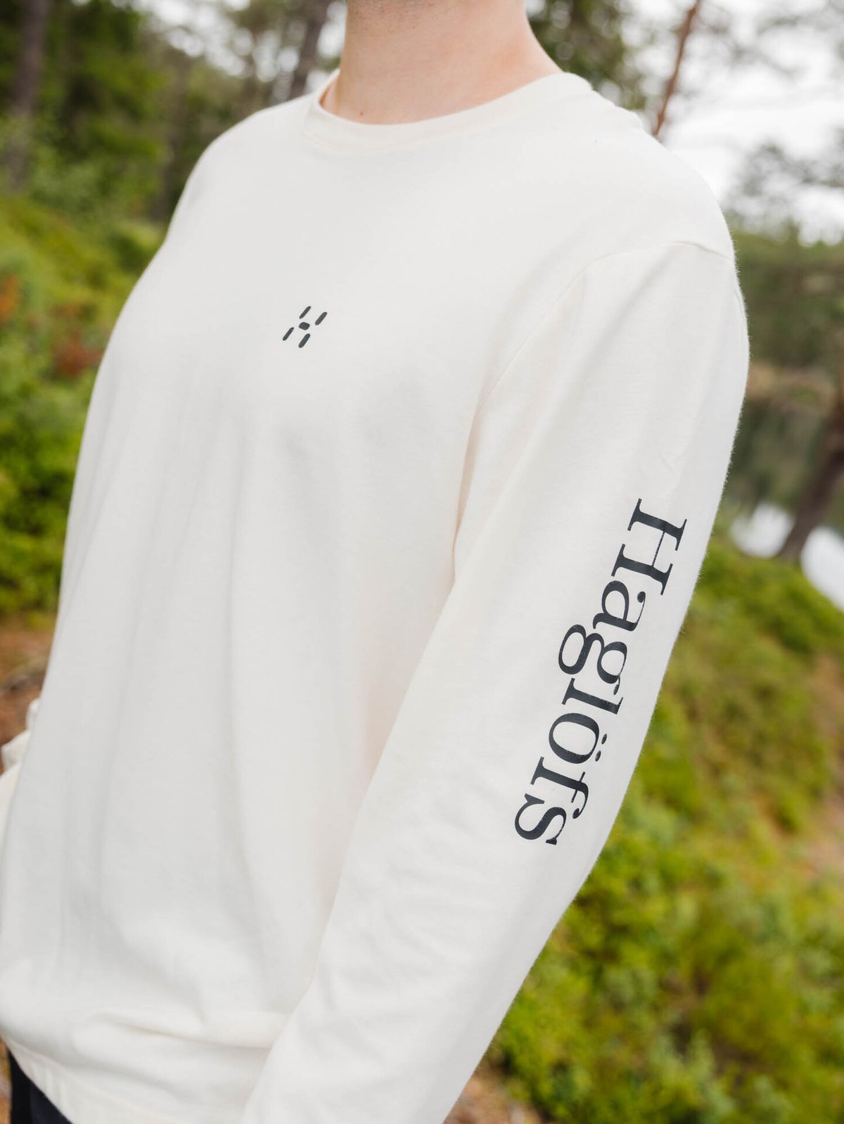 Haglöfs Haglöfs Long Sleeve Tee Men Soft White