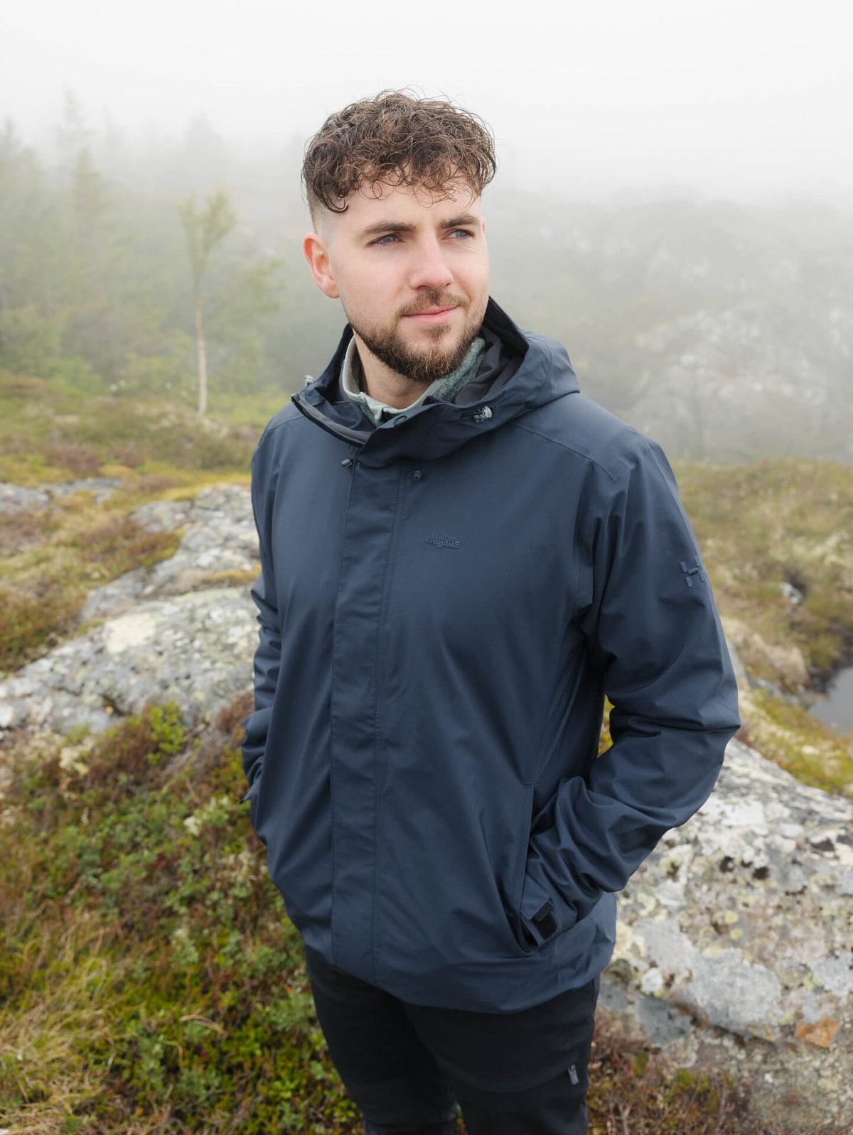 Haglöfs Breeze Proof Jacket Men Tarn Blue