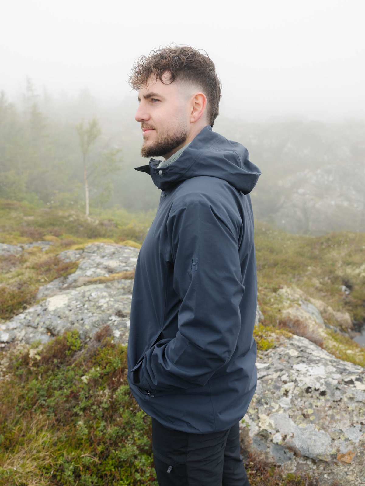 Haglöfs Breeze Proof Jacket Men Tarn Blue